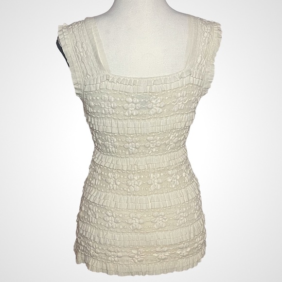 Max Studio Lace & Ruffles Blouse | Size XS - Picture 2 of 13